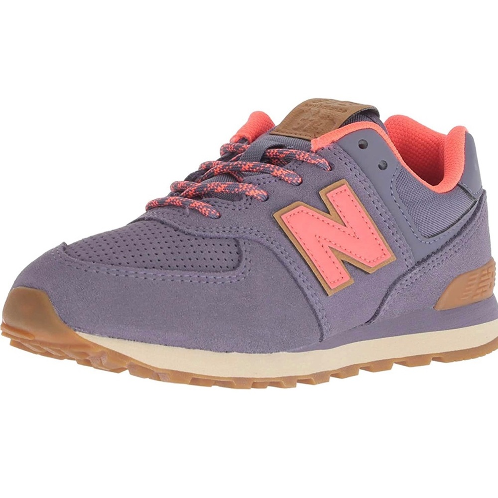 New Balance Girl’s Iconic 574 V1 Lace-up Sneaker, Size 12, Dragonfly/Cosmic Sky
